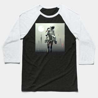 Astronaut and Horse Baseball T-Shirt